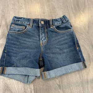 Girls Cuff Denim Short